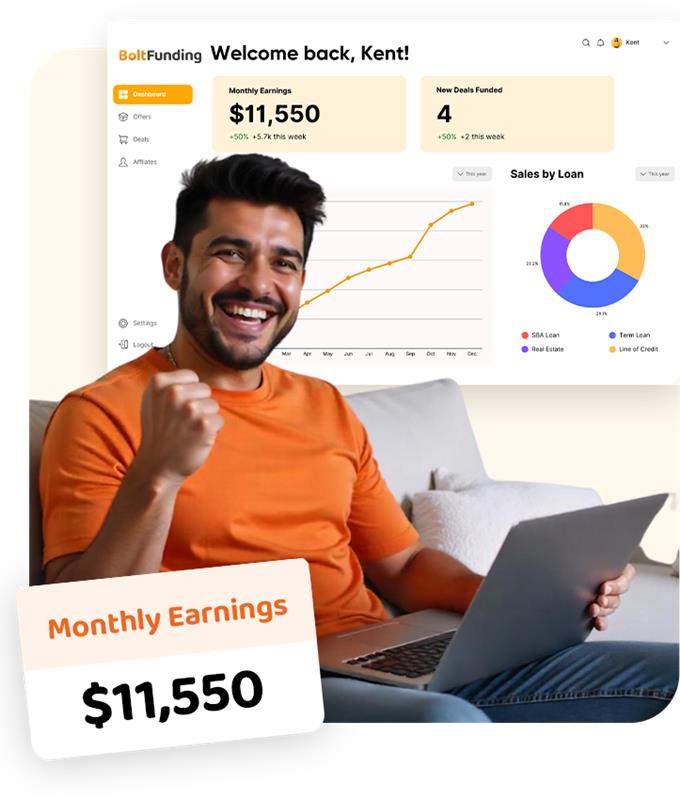 Person using phone to apply for funding